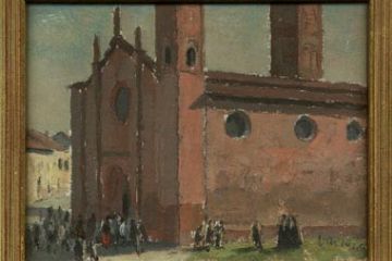 Dipinto raffigurante la Chiesa di San Martino